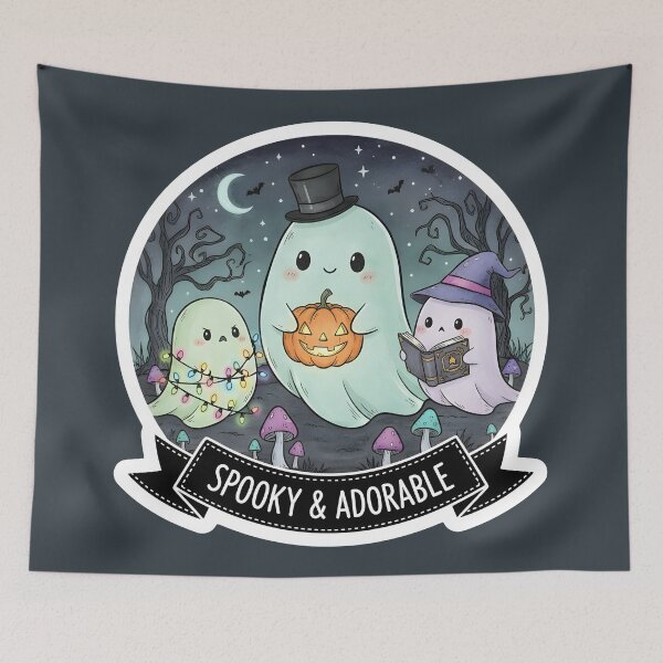 Item preview, Spooky and Adorable Ghost Trio designed and sold by Ekracreatives.
