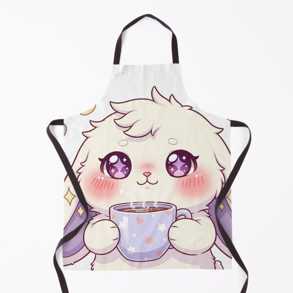 Artikelvorschau, Kawaii-Hase trinkt Kaffeetasse, süßes pastellfarbenes Kaninchen, Café entworfen und verkauft von GiftsForge.