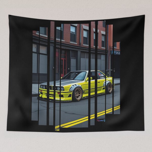 Item preview, B.W Power of the 3 series coupe with wide body kit, street racing vibe, high contrast neon colors 3 designed and sold by Neon G.