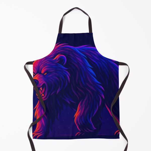 Item preview, Neon Bear – Vaporwave Cyber Roaring Beast Art designed and sold by GolabMagic.