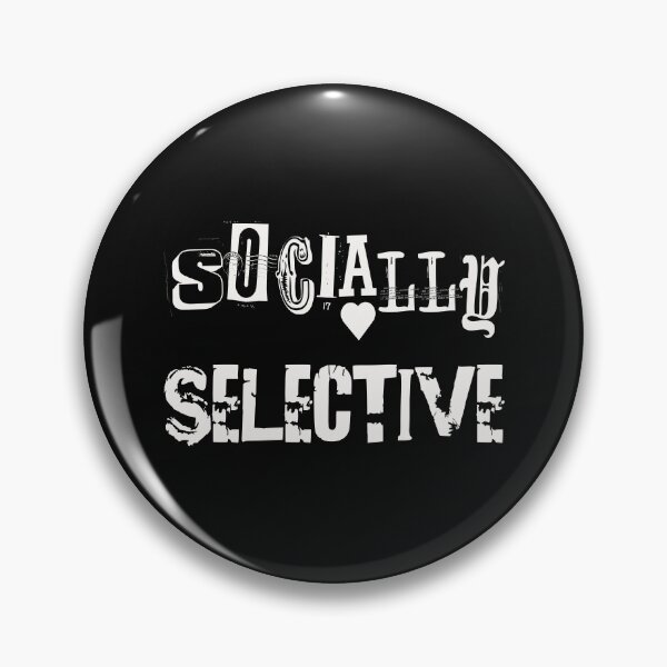 Item preview, Socially Selective – Funny Sarcastic Introvert Humor designed and sold by Coastal-Designs.