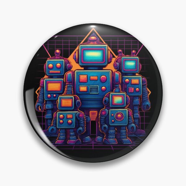 Item preview, Retro Bots Universe designed and sold by TendenciaImpressa.