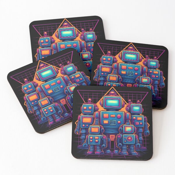 Item preview, Retro Bots Universe designed and sold by TendenciaImpressa.