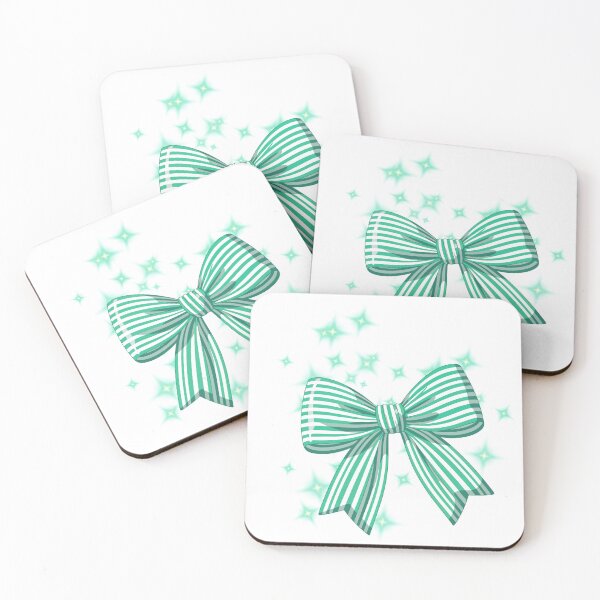 Item preview, Turquoise stripped ribbon with sparkles designed and sold by serenebookworm.