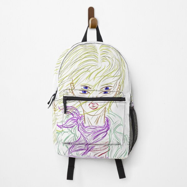 Item preview, Digital Portrait Windblown Freedom | Mysterious Woman Purple Scarf Line Art Grunge designed and sold by Keltoi-art.