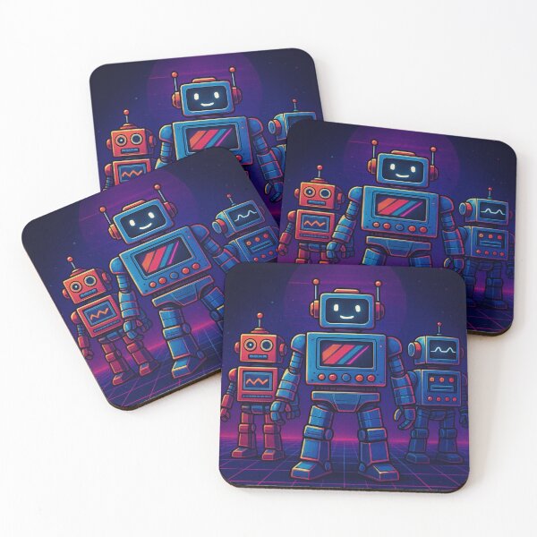 Item preview, Retro Bots Universe designed and sold by TendenciaImpressa.