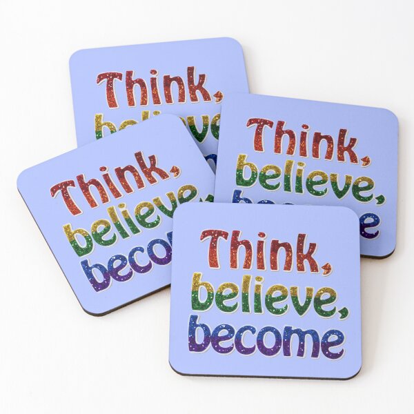 Item preview, Think, belive, become designed and sold by Kat's Design Hub.