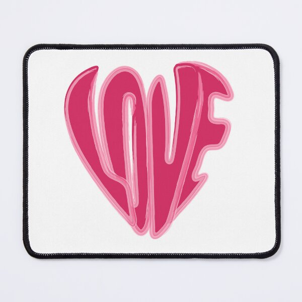 Item preview, LOVE Word Typography Pink Heart | Romantic Love Gift Idea Valentine's Day Design designed and sold by Keltoi-art.