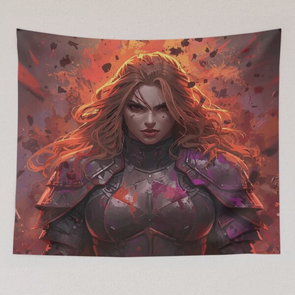 Item preview, Valkyrie of the Burning Storm designed and sold by AbstractAnom.