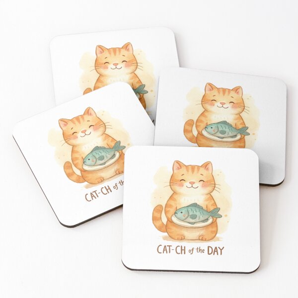 Item preview, Cat-ch of the Day designed and sold by KawaiiChibii.