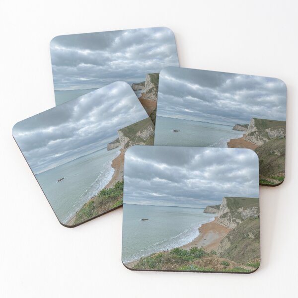 Item preview, Panoramic View of Jurassic Coast Beach and White Cliffs designed and sold by Greysline.