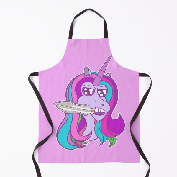Item preview, Angry unicorn with knife | sassy kawaii magical creature wielding a sword designed and sold by kawaicherrypi.