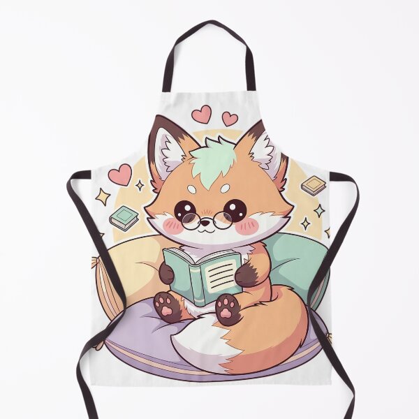 Item preview, Kawaii Fox Reading Book Library Cute Pastel Animal Study designed and sold by GiftsForge.