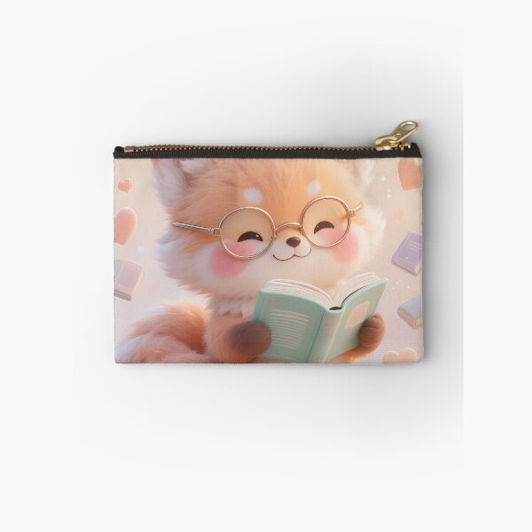 Item preview, Kawaii Fox Reading Book Library Cute Pastel Animal Study designed and sold by GiftsForge.
