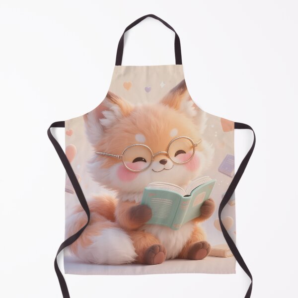 Item preview, Kawaii Fox Reading Book Library Cute Pastel Animal Study designed and sold by GiftsForge.