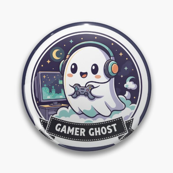 Item preview, Cute Gamer Ghost Kawaii Gaming Art designed and sold by Ekracreatives.