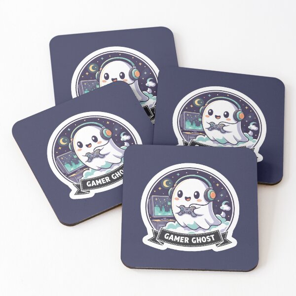 Item preview, Cute Gamer Ghost Kawaii Gaming Art designed and sold by Ekracreatives.