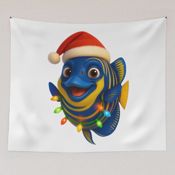 Item preview, Christmas Emperor Angelfish designed and sold by Sillytoe.