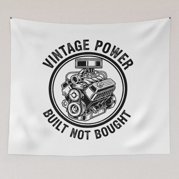 Item preview, Vintage Power – Built Not Bought Quote designed and sold by TextMood.