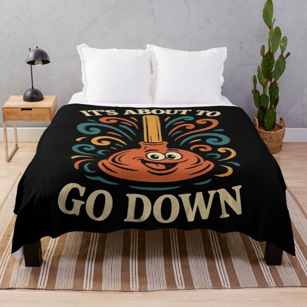 Item preview, It’s About to Go Down Funny Plunger Art designed and sold by Victor Shadehorn.