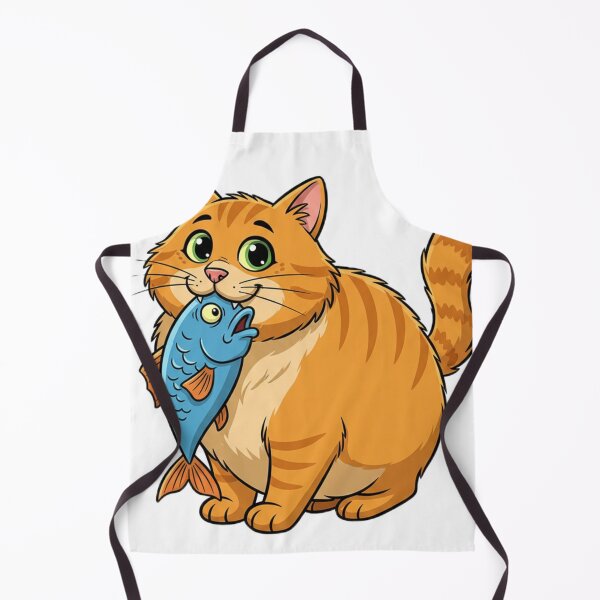 Item preview, Cute cat with fish designed and sold by Andersong.