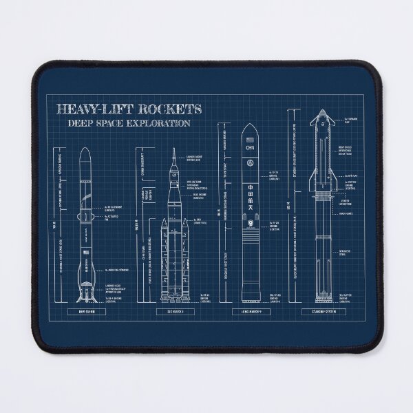 Item preview, Heavy-Lift Rockets comparison (Navy Blueprint) designed and sold by BGALAXY.