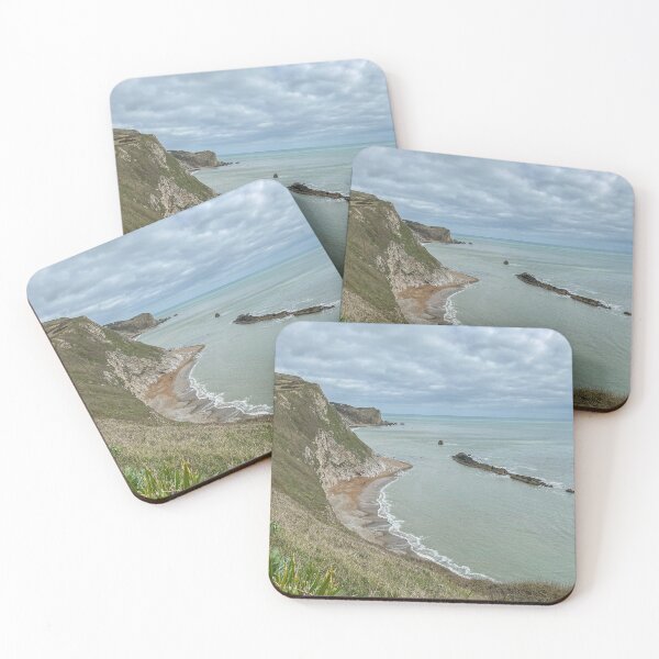 Item preview, Expansive View of Jurassic Coast Beach and Rocky Outcrops designed and sold by Greysline.