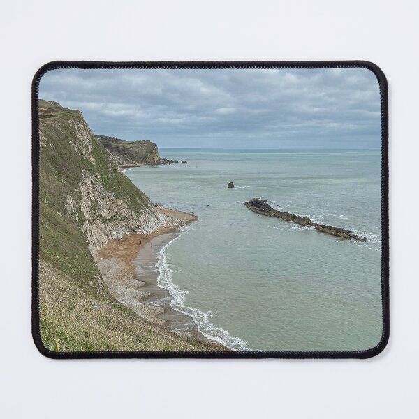 Item preview, Expansive View of Jurassic Coast Beach and Rocky Outcrops designed and sold by Greysline.