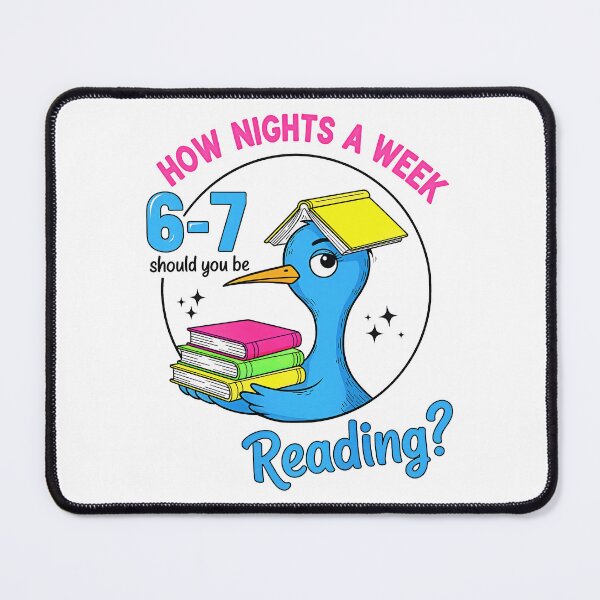 Item preview, How Many Nights A Week Should You Be Reading 6-7 designed and sold by gear-posters.