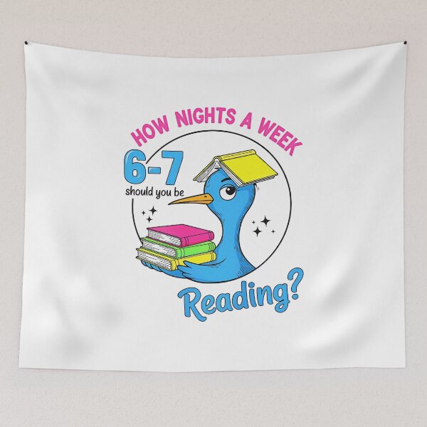 Item preview, How Many Nights A Week Should You Be Reading 6-7 designed and sold by gear-posters.