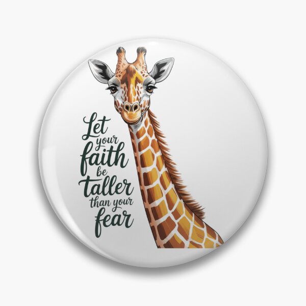 Item preview, et Your Faith Be Taller Than Your Fear. Giraffe Inspiration Art designed and sold by Bliss Find And Design.