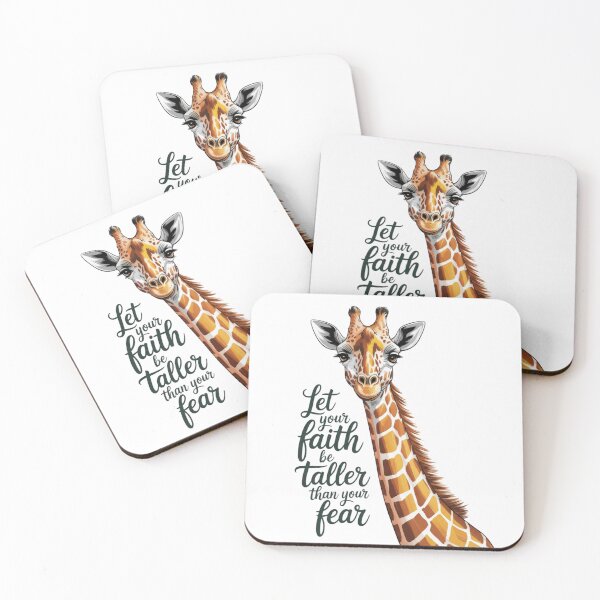 Item preview, et Your Faith Be Taller Than Your Fear. Giraffe Inspiration Art designed and sold by Bliss Find And Design.