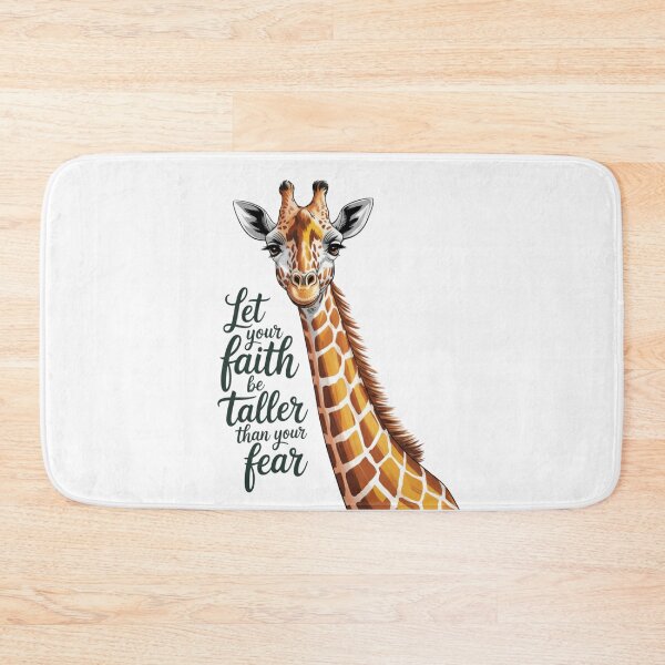 Item preview, et Your Faith Be Taller Than Your Fear. Giraffe Inspiration Art designed and sold by Bliss Find And Design.