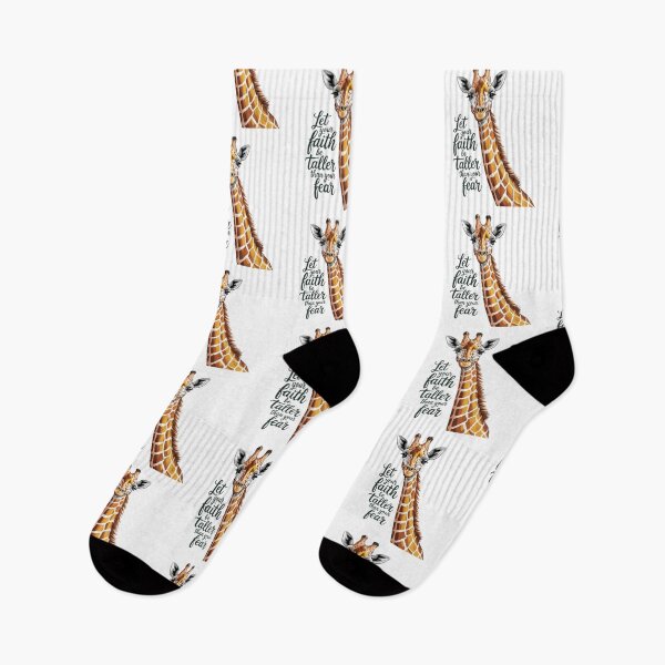 Item preview, et Your Faith Be Taller Than Your Fear. Giraffe Inspiration Art designed and sold by Bliss Find And Design.