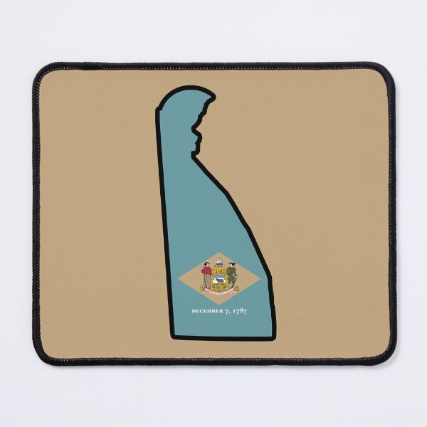 Item preview, State Flag Map of DELAWARE designed and sold by HFYD.