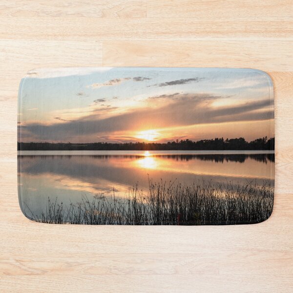 Item preview, Summer Sunset View of Lacombe Lake, Alberta designed and sold by Amy Mitchell.