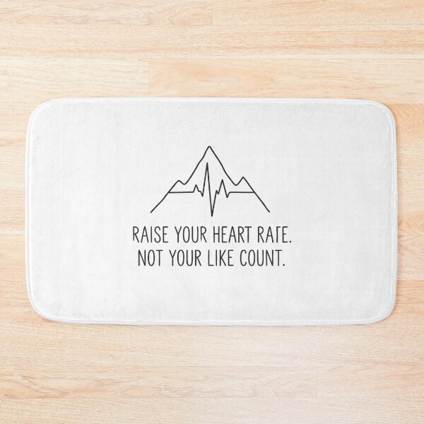 Item preview, Raise Heart Rate Not Like Count - Minimalist Hiking designed and sold by BloomKind.