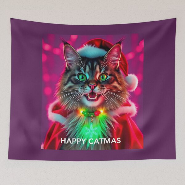 Item preview, Happy Catmas designed and sold by Kamoufleur.