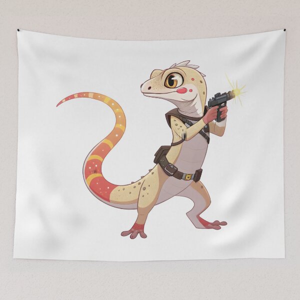 Item preview, Funny Gecko Warrior designed and sold by Fadi Alyaldani.