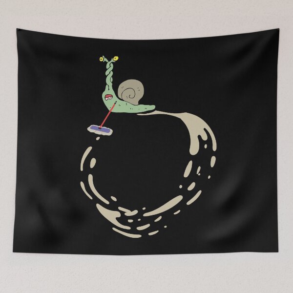 Item preview, Slug Struggle: Never-Ending Cleaning - On Black designed and sold by Holy Coast Threads (Formerly ChristianFlower).