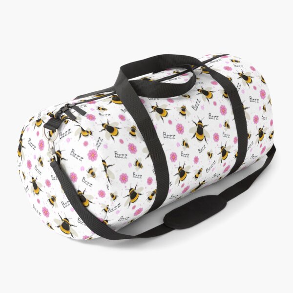 Item preview, Bzzzy bee watercolour bumblebee & pink flower design designed and sold by ArtyHdesigns.