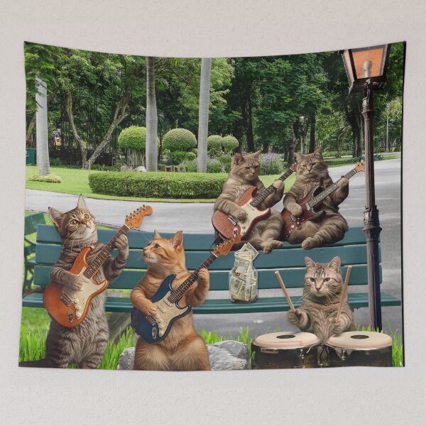 Item preview, Cool Cats Performing In The Park designed and sold by DigitalShoppeIL.