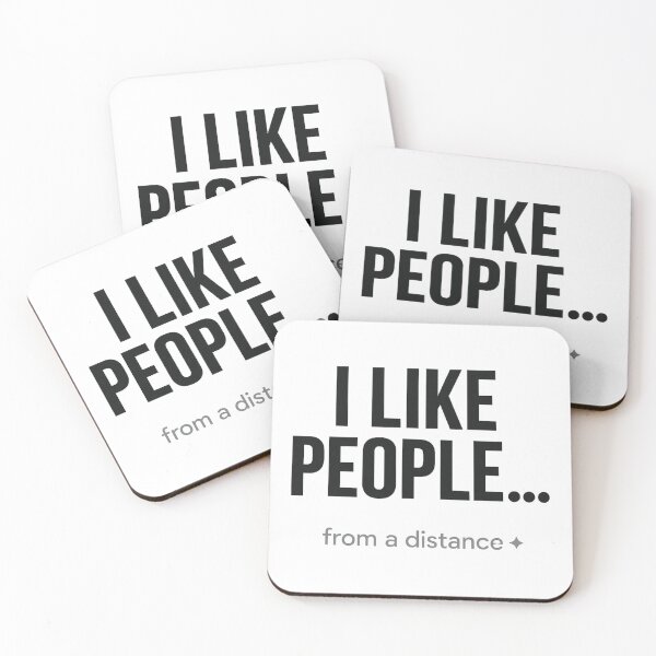 Item preview, I Like People… From a Distance – Minimalist Introvert Shirt designed and sold by JA-1994.
