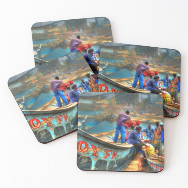 Item preview, The Bustle of Tema Harbor Ghana designed and sold by Wayne King.