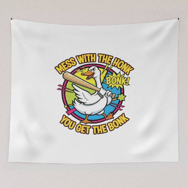 Item preview, Mess With The Honk You Get The Bonk Funny Goose designed and sold by JustCrafted.