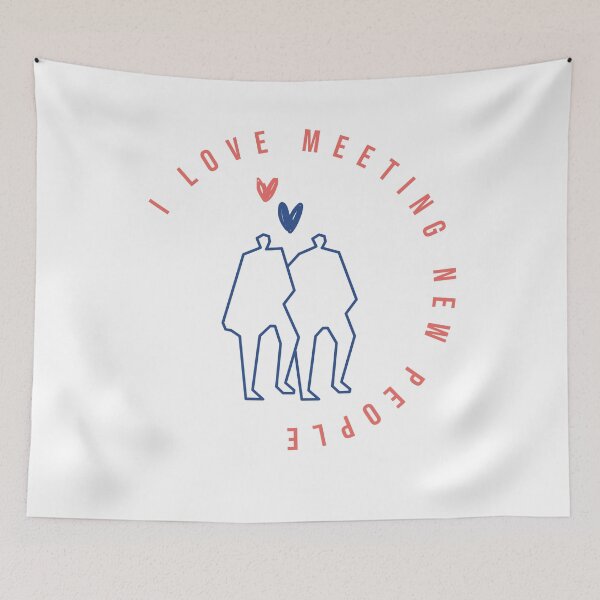 Item preview, I love meeting new people designed and sold by B-Space.