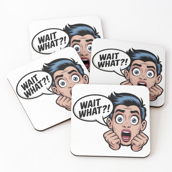 Item preview, Surprised Expression Comic Style – Wait What  designed and sold by Fadi Alyaldani.