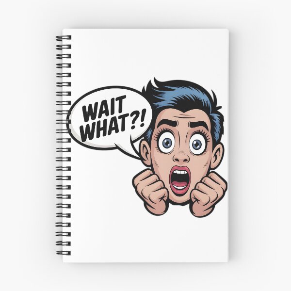 Item preview, Surprised Expression Comic Style – Wait What  designed and sold by Fadi Alyaldani.