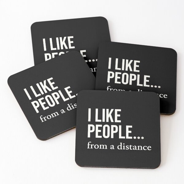 Item preview, I Like People… From a Distance – Minimalist Introvert Shirt designed and sold by JA-1994.