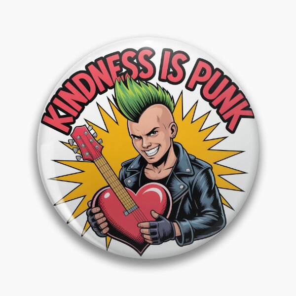 Item preview, Kindness Is Punk – Bold Heart & Guitar Design designed and sold by Fadi Alyaldani.